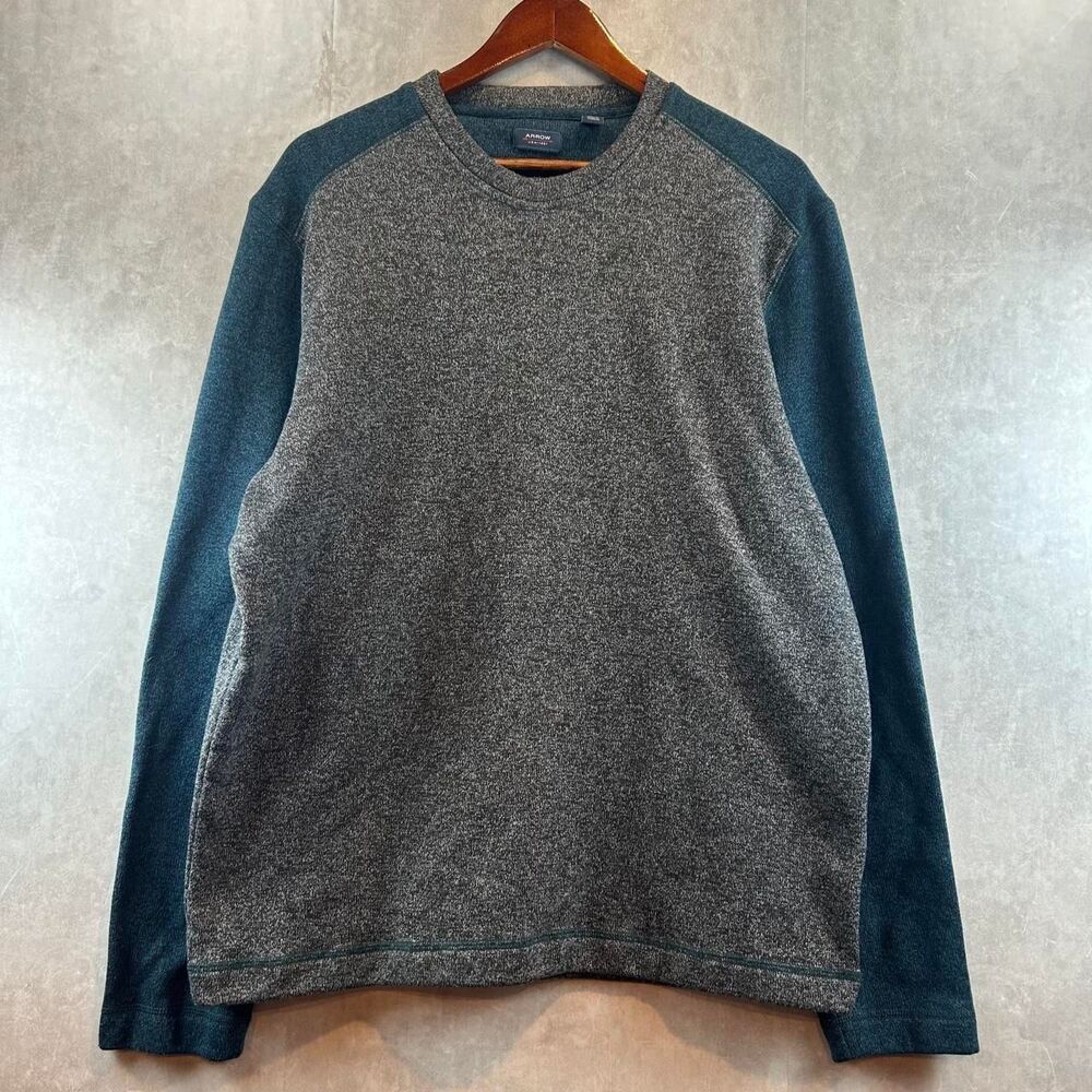 Arrow Men's Grey and Blue Jumper